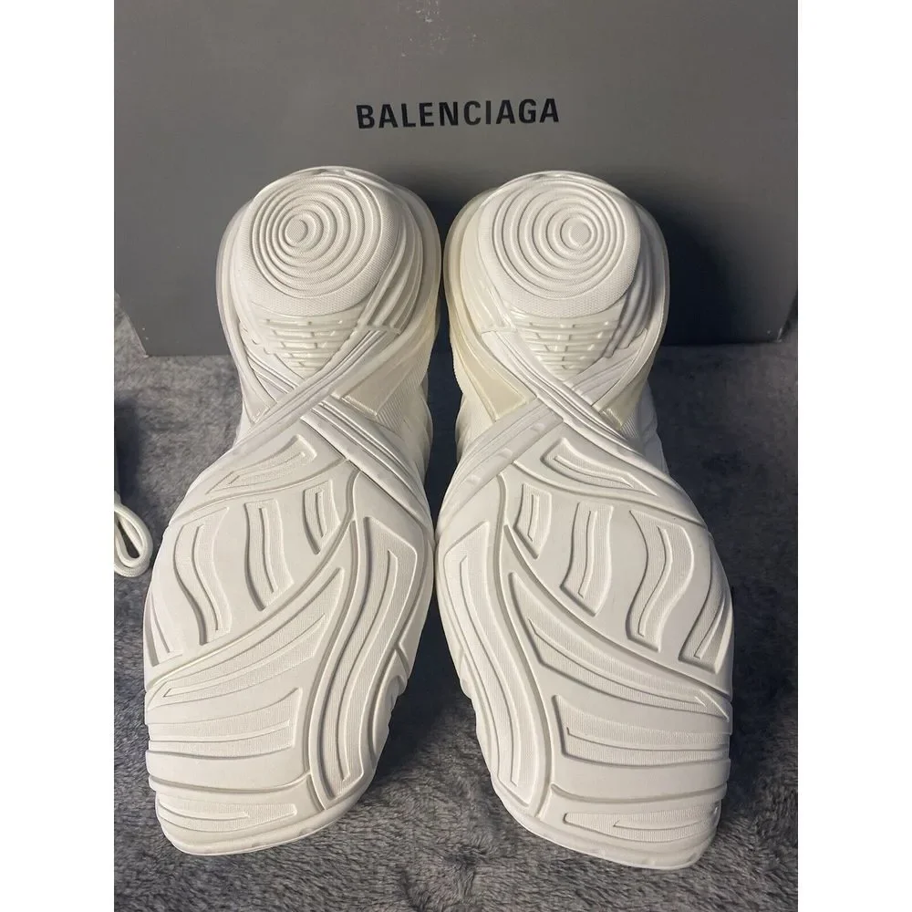 Balenciaga White Rubber and Mesh Tyrex Sneakers Monochrome Size  EU 38/US 7.5
